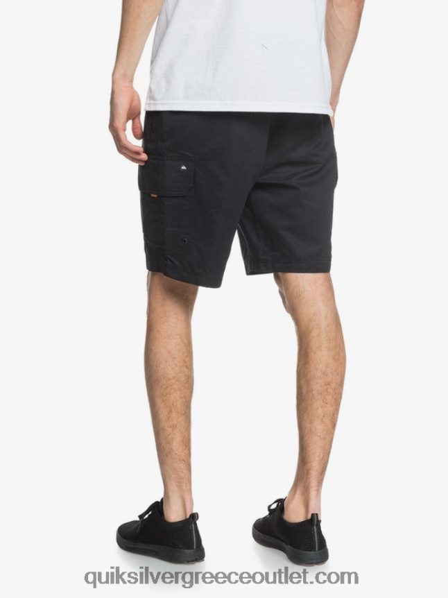 waterman maldive 20 σορτς φορτίου Quiksilver άνδρες 66LP841727 μαύρος