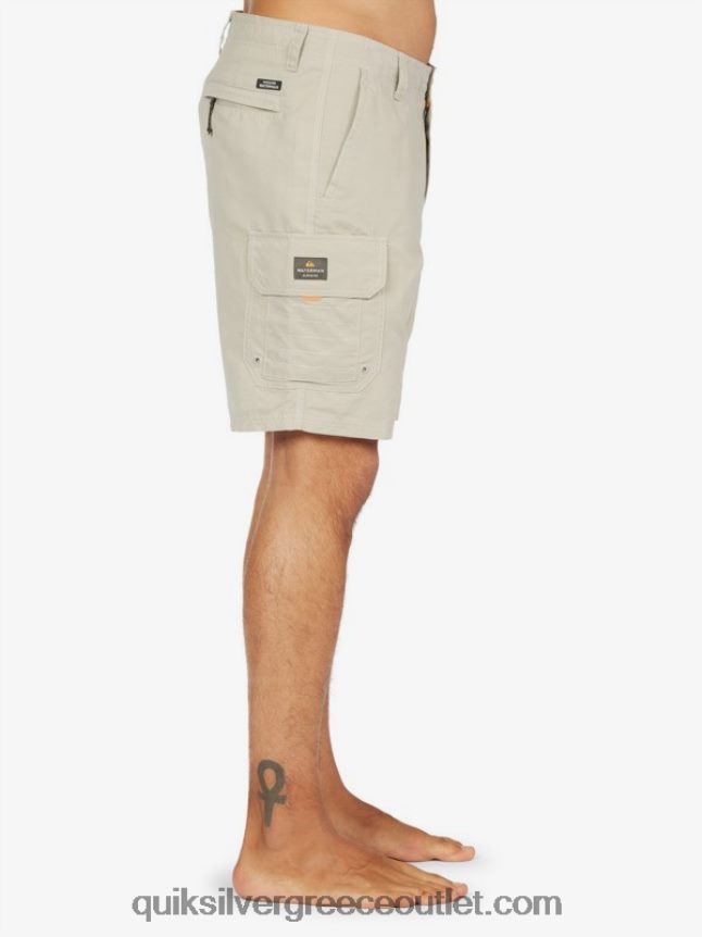 waterman maldive 20 σορτς φορτίου Quiksilver άνδρες 66LP841728 γκρι πυριτόλιθο