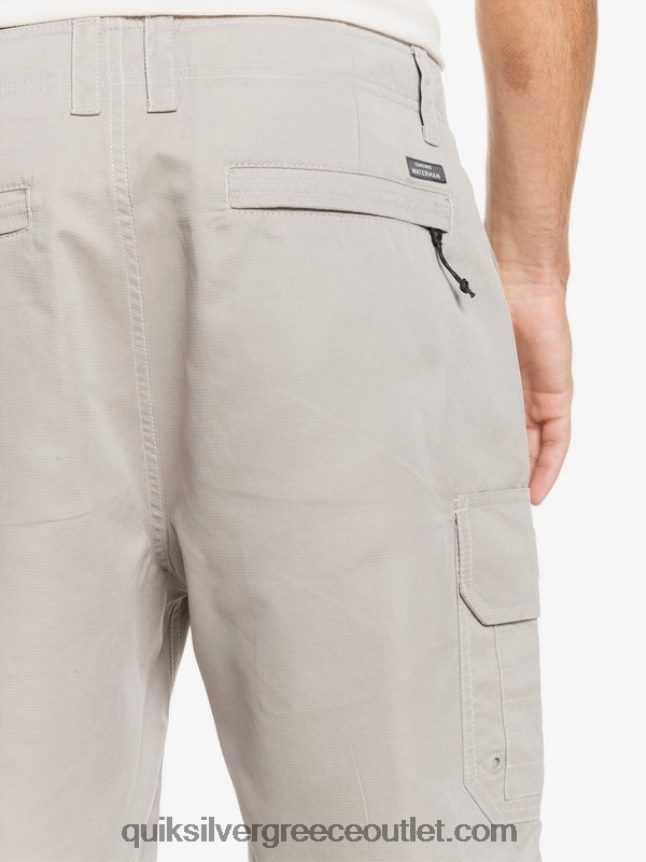 waterman maldive 20 σορτς φορτίου Quiksilver άνδρες 66LP841728 γκρι πυριτόλιθο