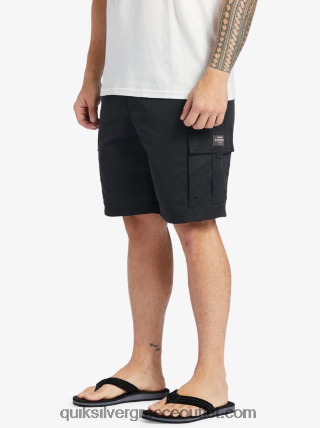 waterman maldive atoll cargo 20 σορτς Quiksilver άνδρες 66LP84785 μαύρος