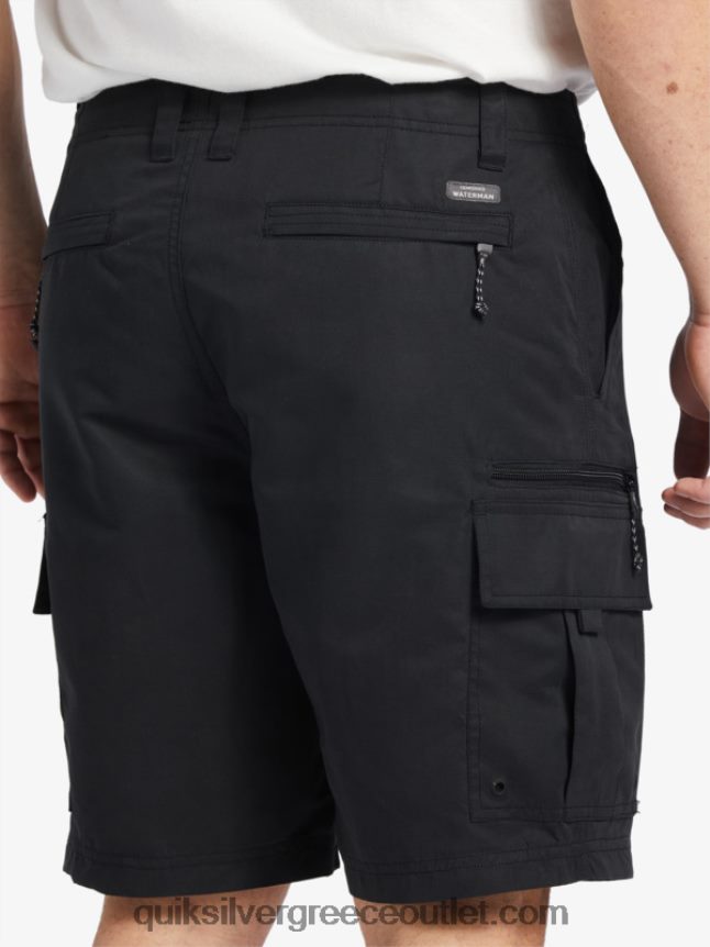 waterman maldive atoll cargo 20 σορτς Quiksilver άνδρες 66LP84785 μαύρος