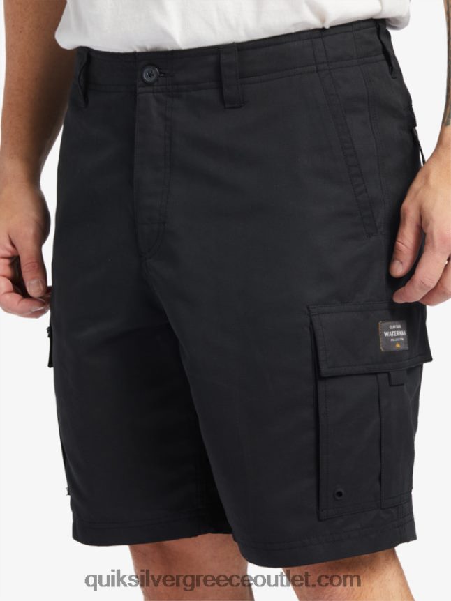 waterman maldive atoll cargo 20 σορτς Quiksilver άνδρες 66LP84785 μαύρος
