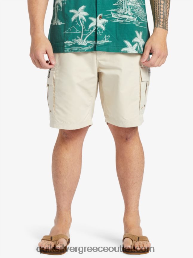 waterman maldive atoll cargo 20 σορτς Quiksilver άνδρες 66LP84786 καστανό ρύζι