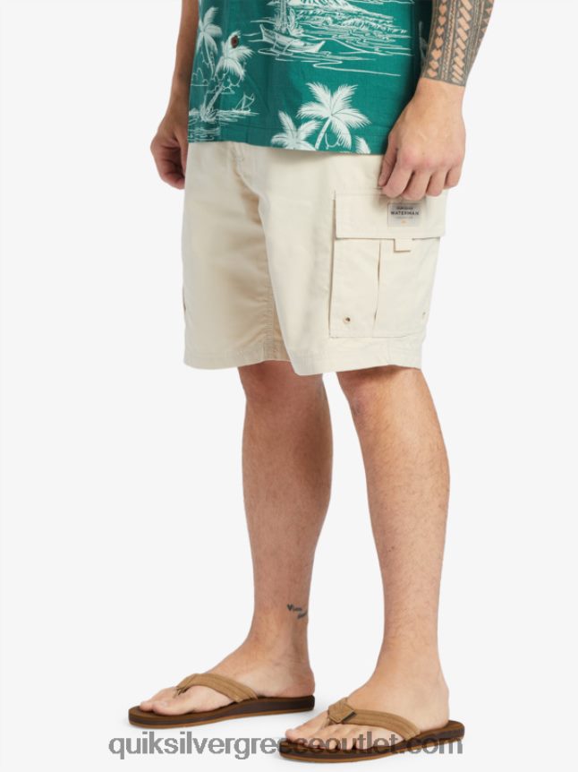 waterman maldive atoll cargo 20 σορτς Quiksilver άνδρες 66LP84786 καστανό ρύζι