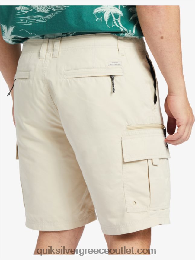 waterman maldive atoll cargo 20 σορτς Quiksilver άνδρες 66LP84786 καστανό ρύζι