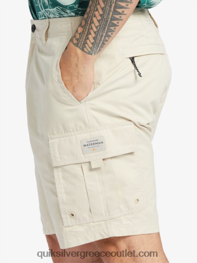 waterman maldive atoll cargo 20 σορτς Quiksilver άνδρες 66LP84786 καστανό ρύζι