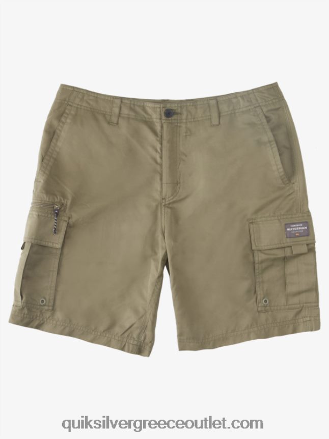 waterman maldive atoll cargo 20 σορτς Quiksilver άνδρες 66LP84787 σκονισμένη ελιά