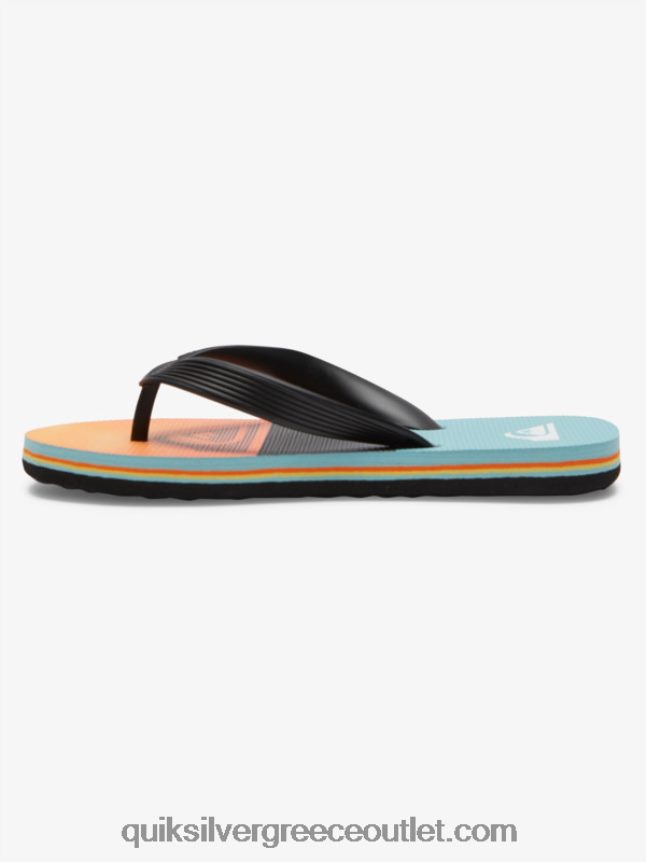 8-16 σαγιονάρες μολόκαι Quiksilver αγόρια 66LP842021 μαύρο/πορτοκαλί/γκρι