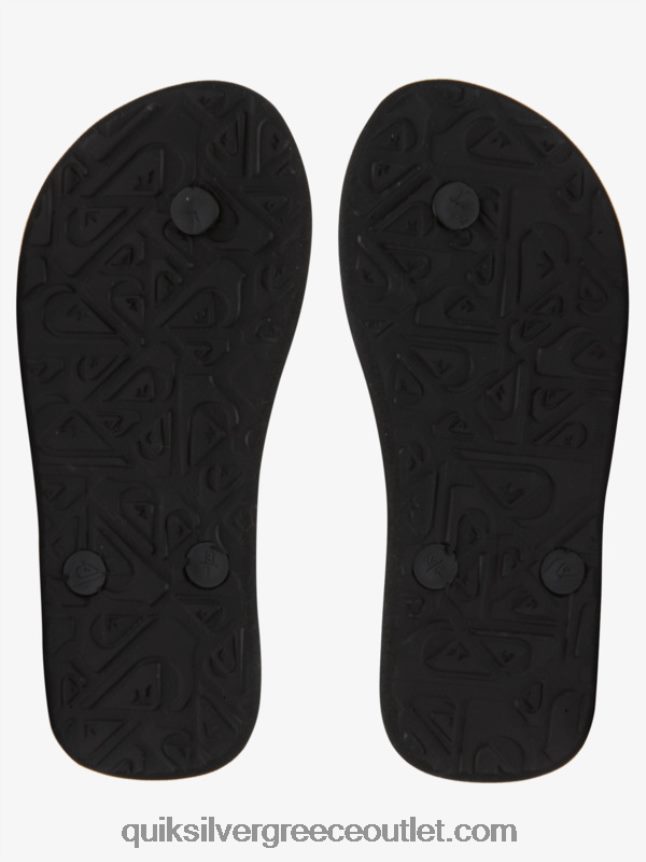 8-16 σαγιονάρες μολόκαι Quiksilver αγόρια 66LP842021 μαύρο/πορτοκαλί/γκρι