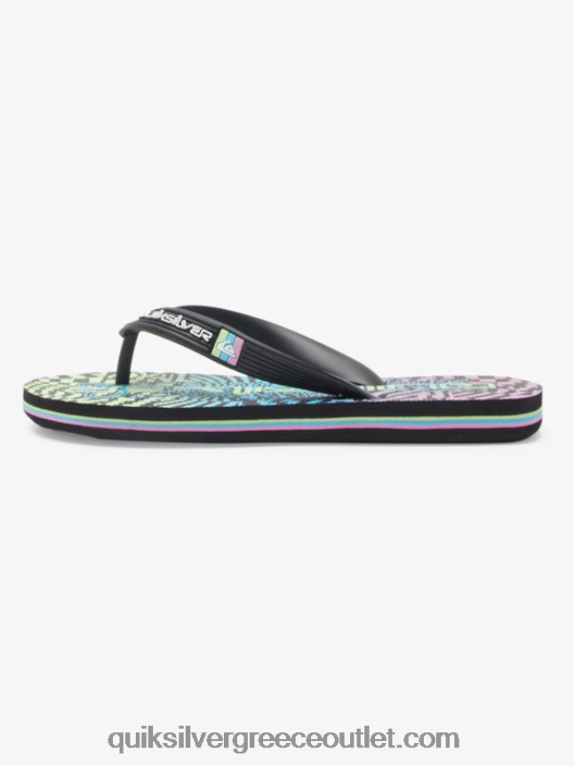 8-16 σαγιονάρες μολόκαι Quiksilver αγόρια 66LP842022 μαύρο/ροζ/μπλε