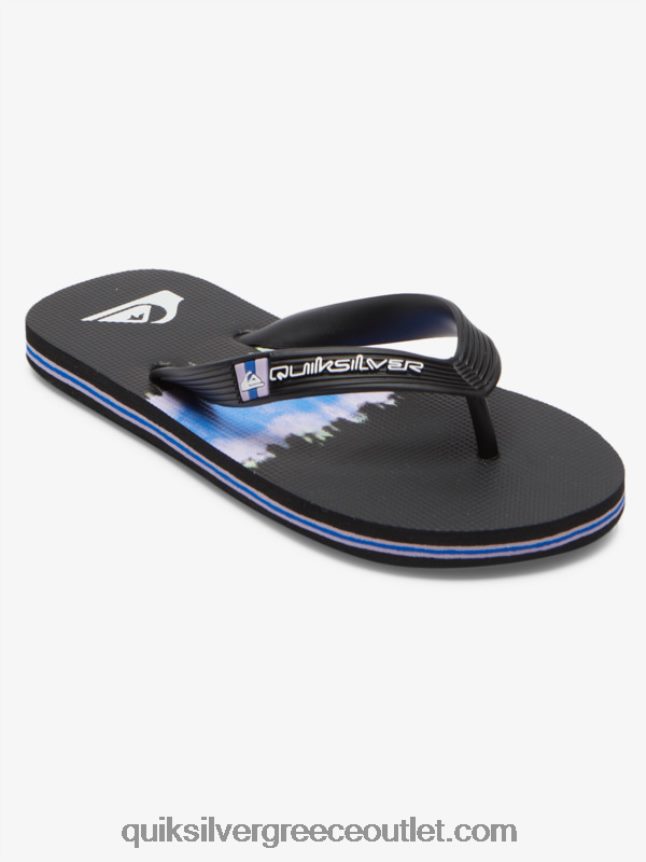 8-16 σαγιονάρες μολόκαι Quiksilver αγόρια 66LP842023 μαύρος