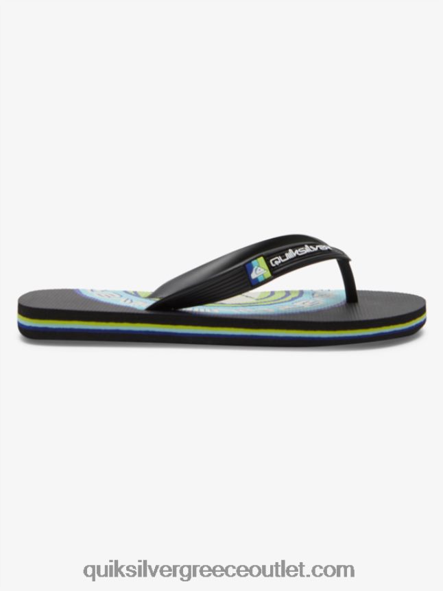 8-16 σαγιονάρες μολόκαι Quiksilver αγόρια 66LP842024 μαύρος