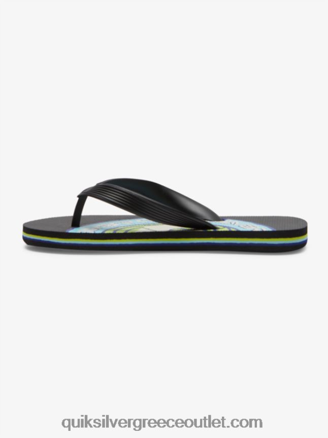 8-16 σαγιονάρες μολόκαι Quiksilver αγόρια 66LP842024 μαύρος