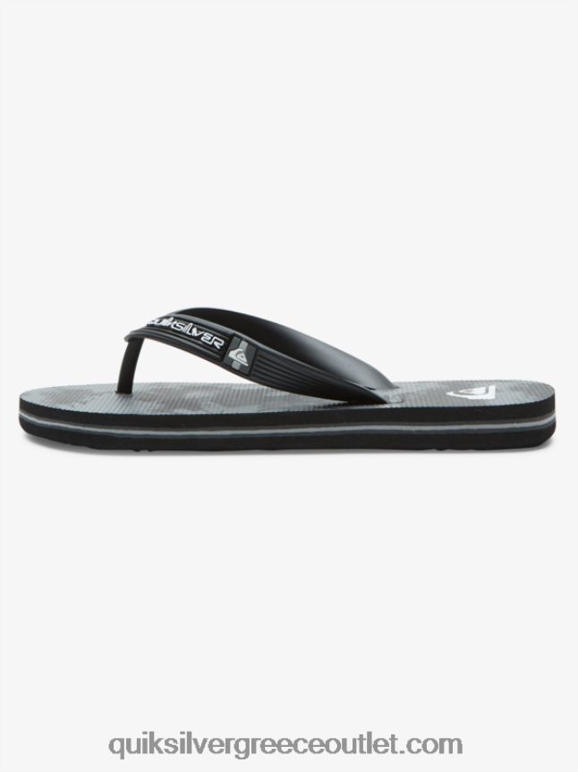 8-16 σαγιονάρες μολόκαι Quiksilver αγόρια 66LP842026 μαύρο/γκρι