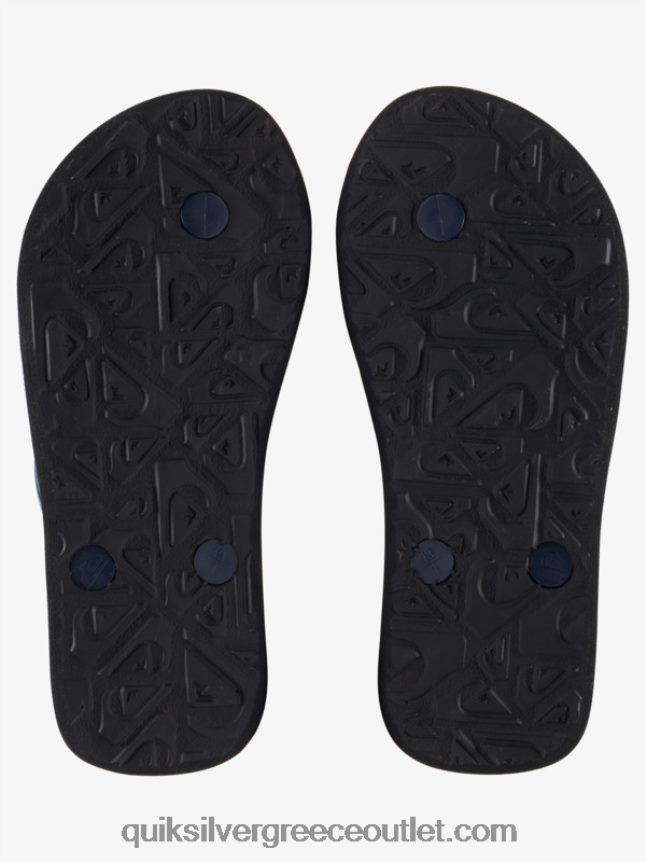 8-16 σαγιονάρες μολόκαι Quiksilver αγόρια 66LP842027 μαύρο/πορτοκαλί