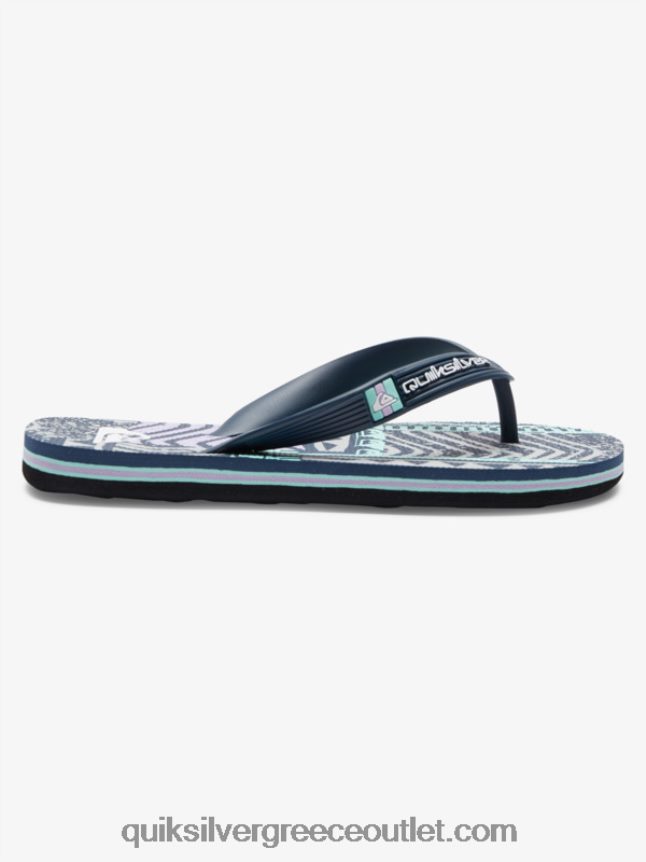 8-16 σαγιονάρες μολόκαι Quiksilver αγόρια 66LP842028 μαύρο/γκρι