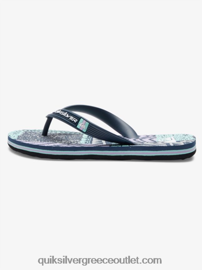 8-16 σαγιονάρες μολόκαι Quiksilver αγόρια 66LP842028 μαύρο/γκρι