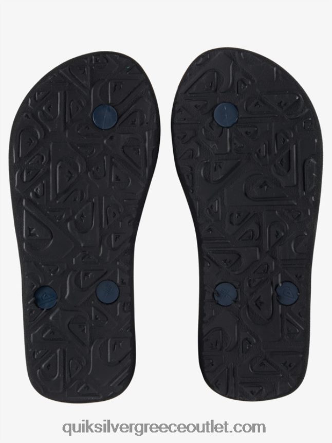 8-16 σαγιονάρες μολόκαι Quiksilver αγόρια 66LP842028 μαύρο/γκρι