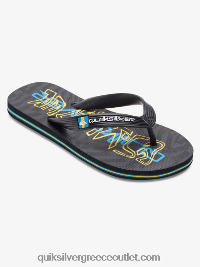 8-16 σαγιονάρες μολόκαι Quiksilver αγόρια 66LP842029 μαύρος