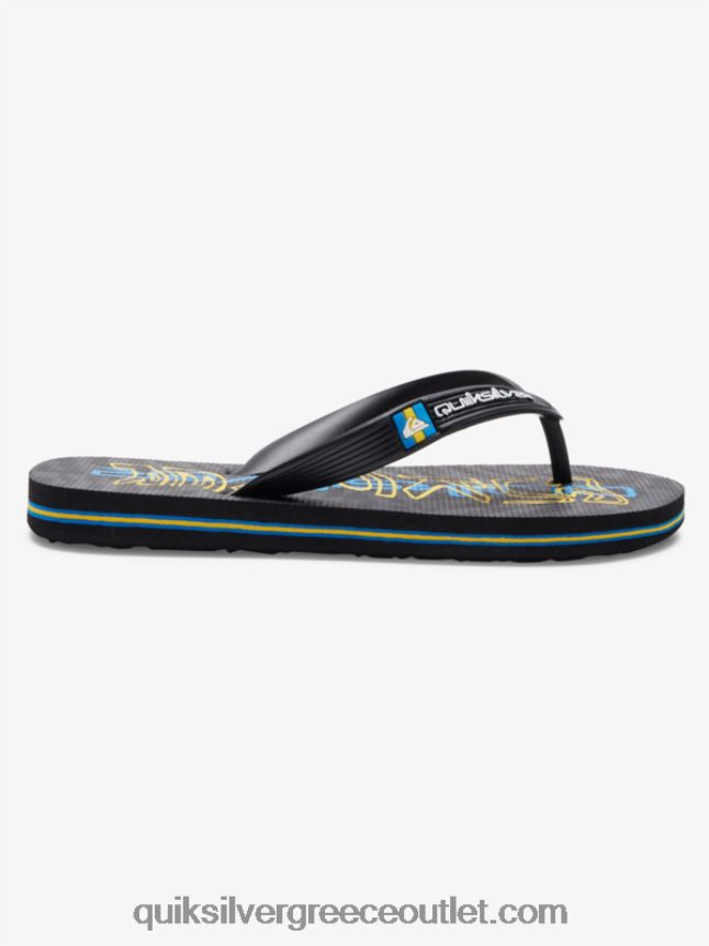 8-16 σαγιονάρες μολόκαι Quiksilver αγόρια 66LP842029 μαύρος