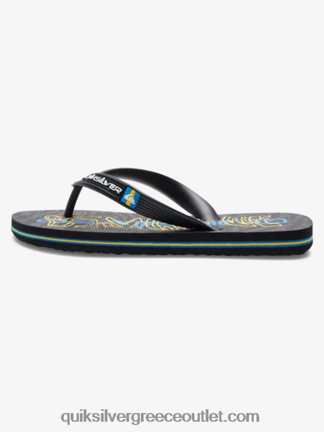 8-16 σαγιονάρες μολόκαι Quiksilver αγόρια 66LP842029 μαύρος