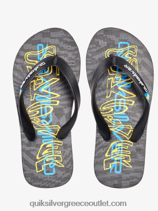 8-16 σαγιονάρες μολόκαι Quiksilver αγόρια 66LP842029 μαύρος
