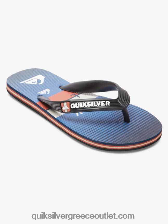 8-16 σαγιονάρες μολόκαι Quiksilver αγόρια 66LP842030 Μαύρο μπλε