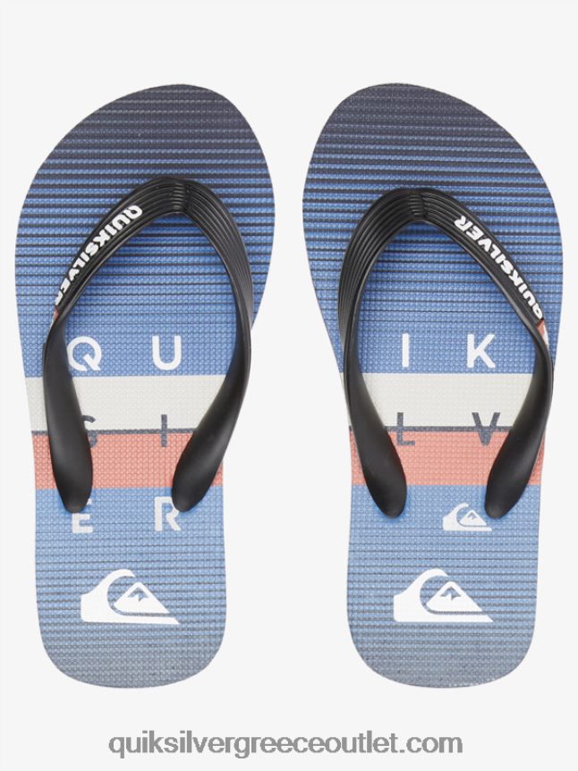 8-16 σαγιονάρες μολόκαι Quiksilver αγόρια 66LP842030 Μαύρο μπλε