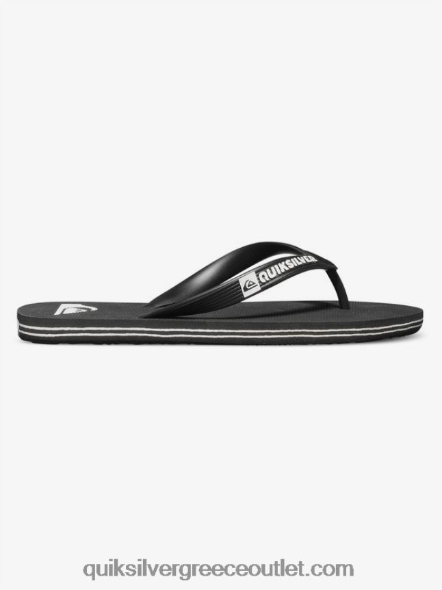 8-16 σαγιονάρες μολόκαι Quiksilver αγόρια 66LP842106 μαύρο άσπρο