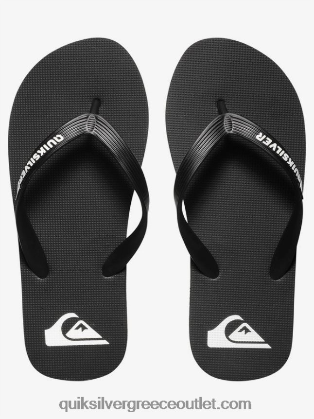 8-16 σαγιονάρες μολόκαι Quiksilver αγόρια 66LP842106 μαύρο άσπρο