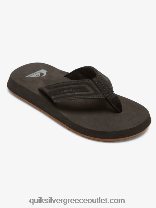 8-16 σανδάλια με κλειδί μαϊμού πυρήνα Quiksilver αγόρια 66LP842181 μαύρος