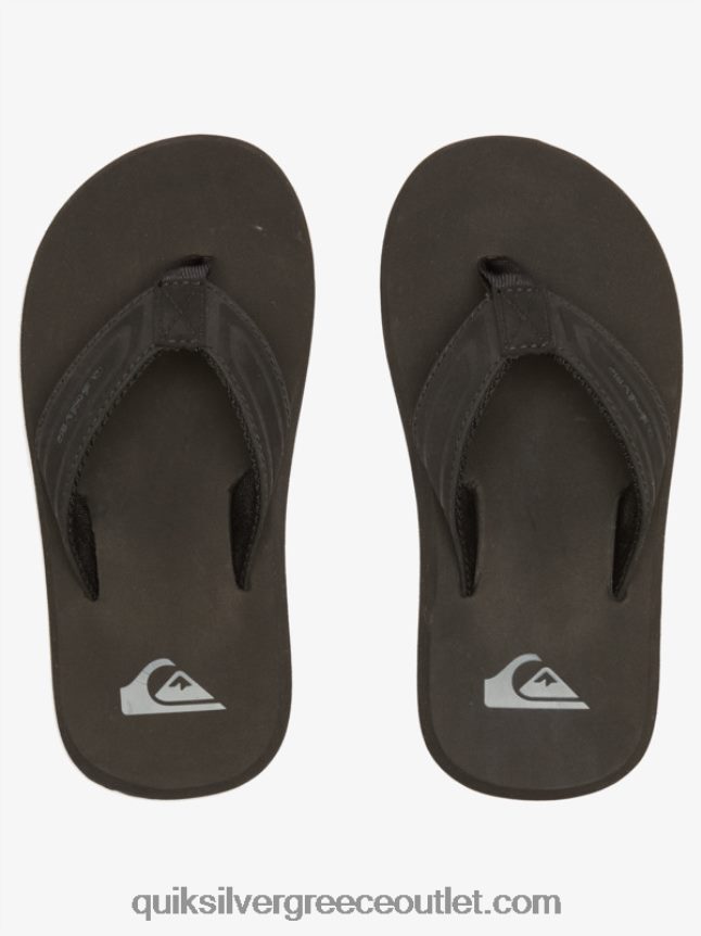 8-16 σανδάλια με κλειδί μαϊμού πυρήνα Quiksilver αγόρια 66LP842181 μαύρος