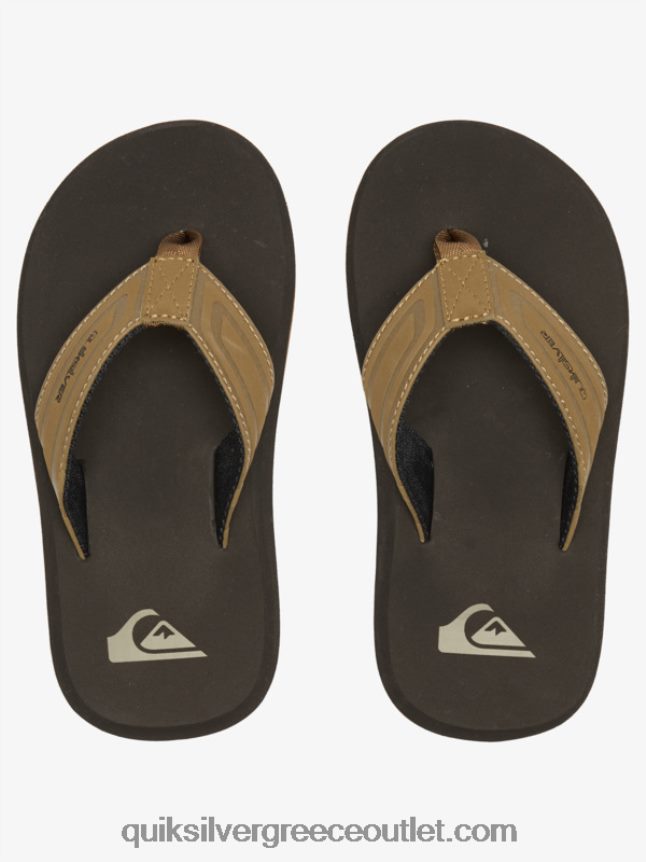 8-16 σανδάλια με κλειδί μαϊμού πυρήνα Quiksilver αγόρια 66LP842182 μαύρισμα 1