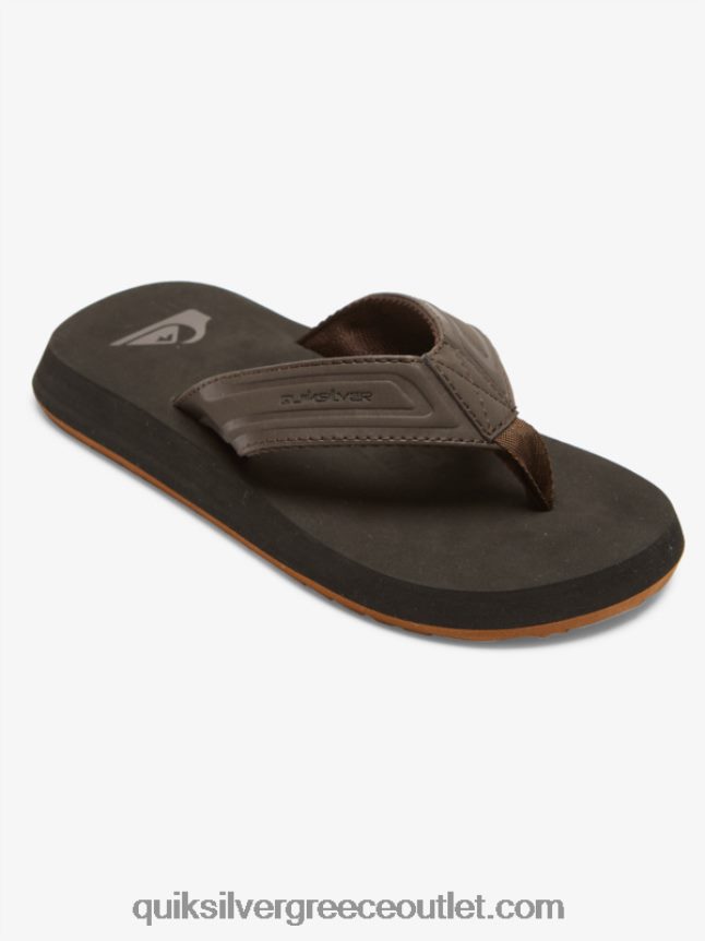 8-16 σανδάλια με κλειδί μαϊμού πυρήνα Quiksilver αγόρια 66LP842183 καφέ 1