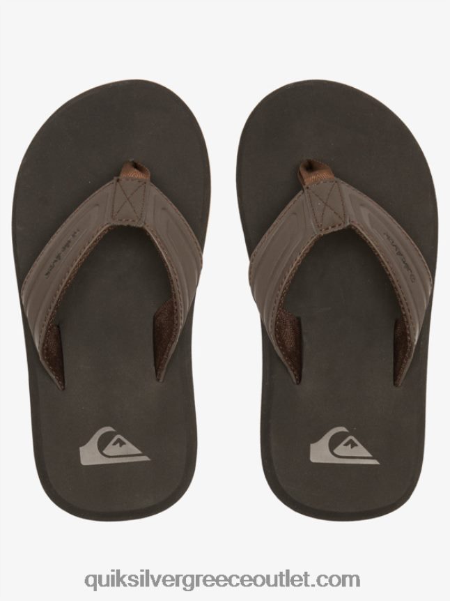 8-16 σανδάλια με κλειδί μαϊμού πυρήνα Quiksilver αγόρια 66LP842183 καφέ 1
