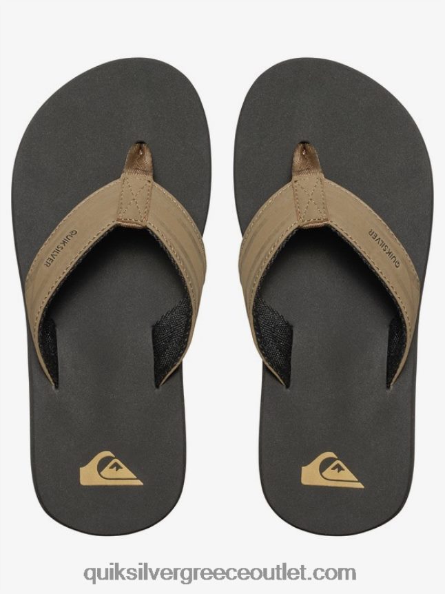 8-16 σανδάλια με κλειδί μαϊμού Quiksilver αγόρια 66LP842284 μαύρισμα - στερεό