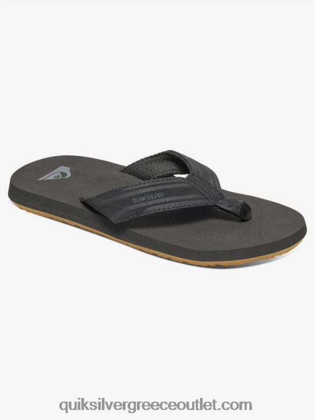 8-16 σανδάλια με κλειδί μαϊμού Quiksilver αγόρια 66LP842285 μαύρο καφέ