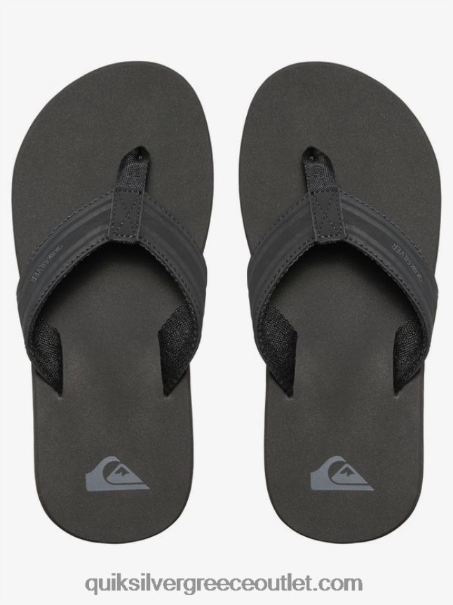 8-16 σανδάλια με κλειδί μαϊμού Quiksilver αγόρια 66LP842285 μαύρο καφέ