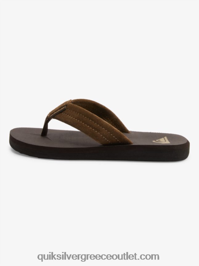 Σανδάλια 8-16 carver σουέντ πυρήνα Quiksilver αγόρια 66LP842093 καφέ 1