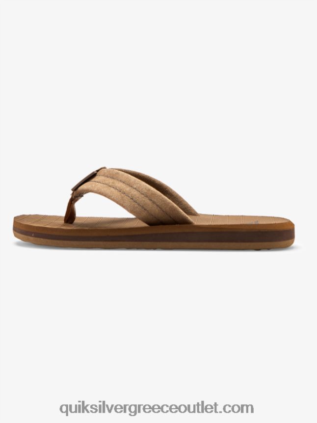 8-16 πέδιλα από δέρμα σουέντ carver Quiksilver αγόρια 66LP842282 μαύρισμα - στερεό