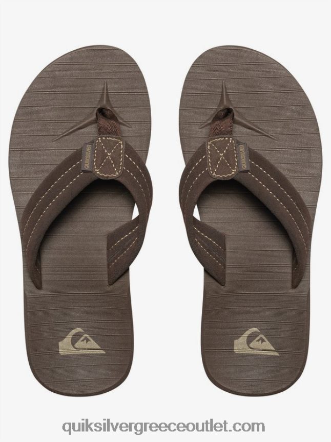 8-16 πέδιλα από δέρμα σουέντ carver Quiksilver αγόρια 66LP842283 demitasse - στερεό