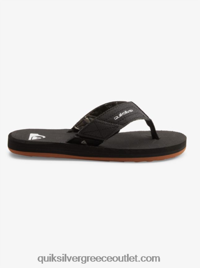 8-16 πέδιλα carver switch Quiksilver αγόρια 66LP842210 μαύρο καφέ