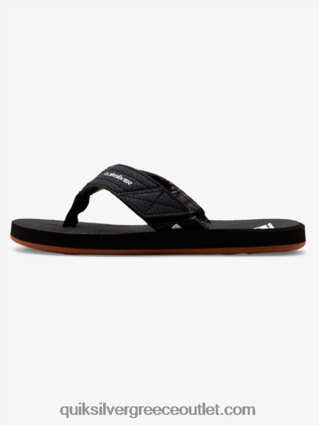 8-16 πέδιλα carver switch Quiksilver αγόρια 66LP842210 μαύρο καφέ