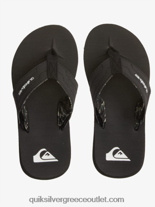 8-16 πέδιλα carver switch Quiksilver αγόρια 66LP842210 μαύρο καφέ