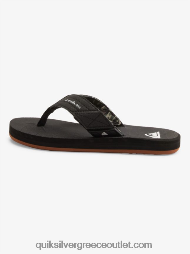 8-16 πέδιλα carver switch Quiksilver αγόρια 66LP842210 μαύρο καφέ
