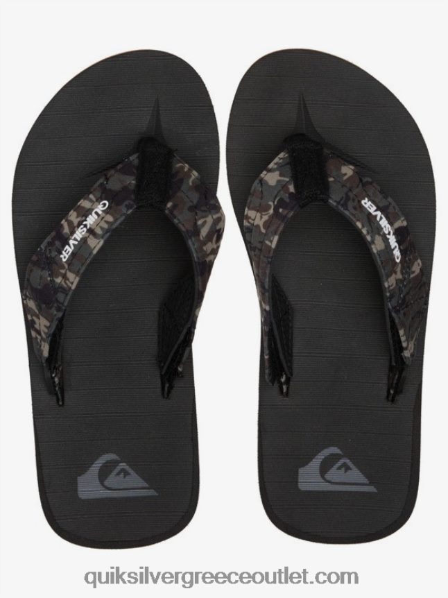 8-16 πέδιλα carver switch Quiksilver αγόρια 66LP842210 μαύρο καφέ