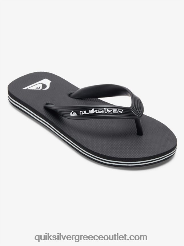 8-16 σαγιονάρες πυρήνα molokai Quiksilver αγόρια 66LP842168 μαύρος
