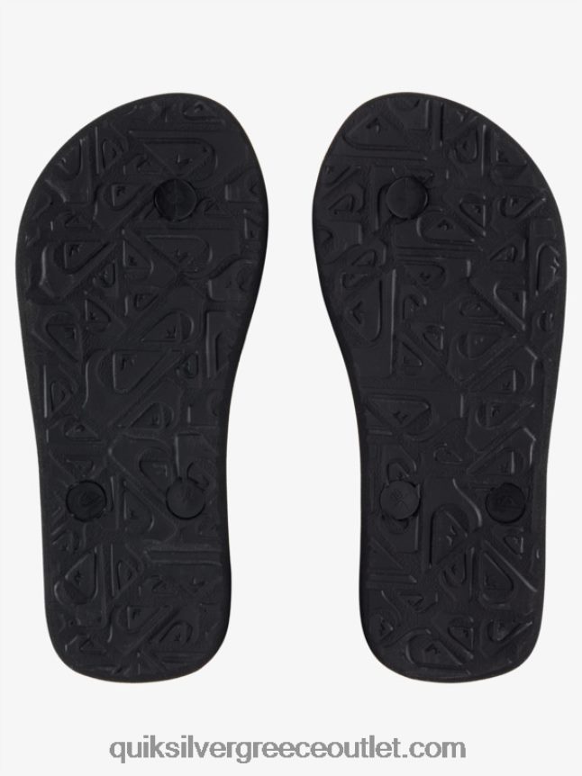 8-16 σαγιονάρες πυρήνα molokai Quiksilver αγόρια 66LP842168 μαύρος