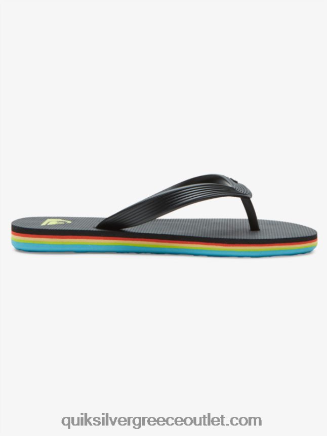 8-16 σαγιονάρες πυρήνα molokai Quiksilver αγόρια 66LP842169 μαύρος