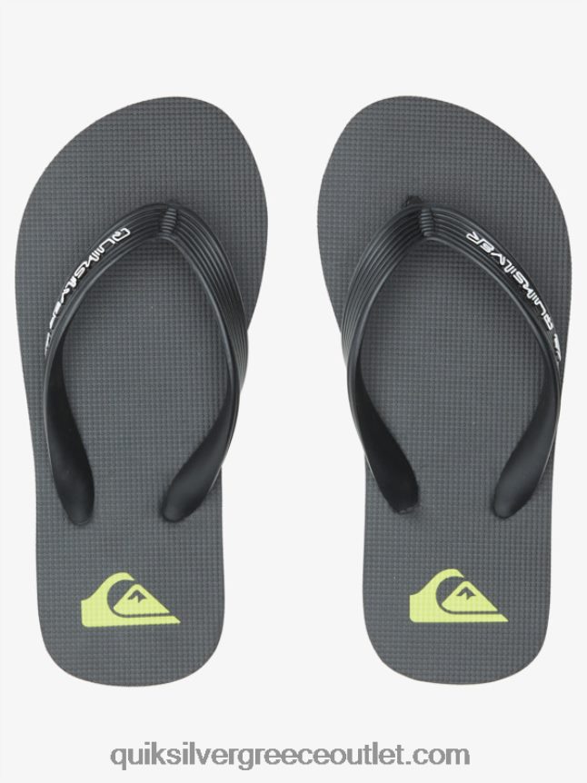 8-16 σαγιονάρες πυρήνα molokai Quiksilver αγόρια 66LP842169 μαύρος